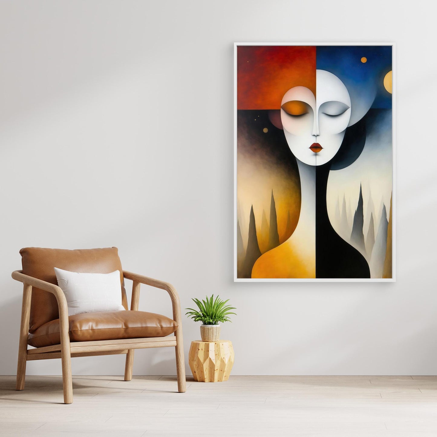 Lady with Trees