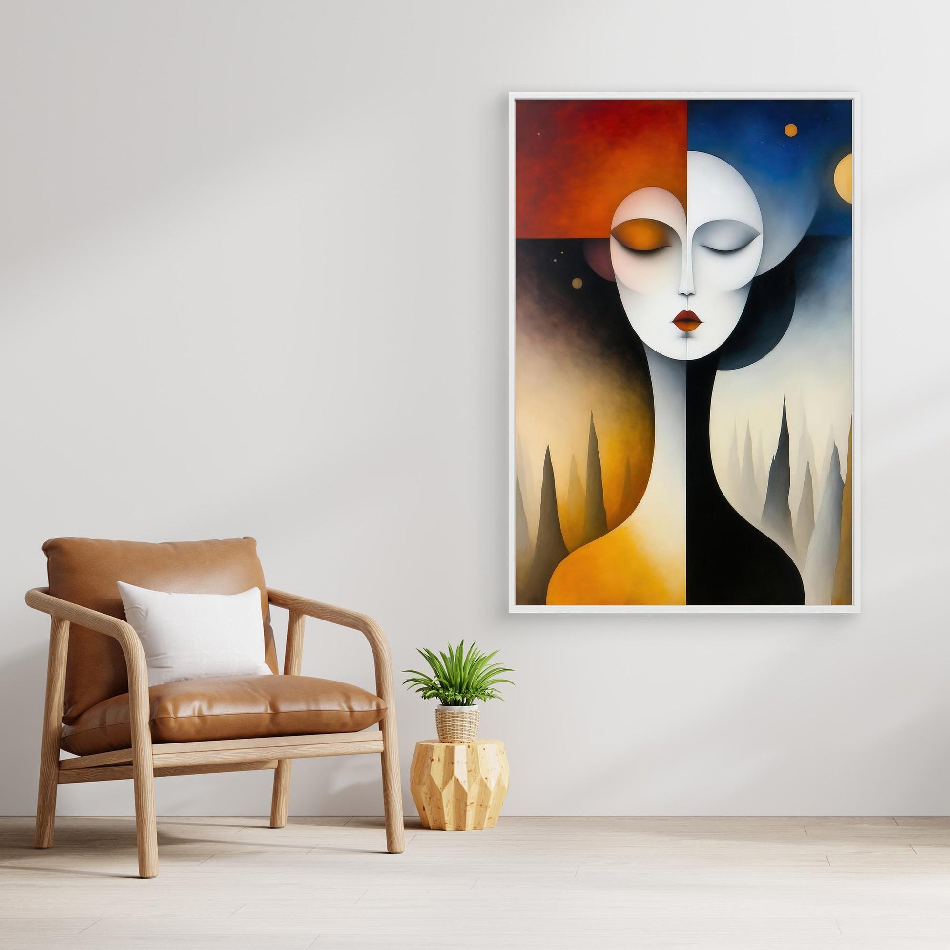 Lady with Trees