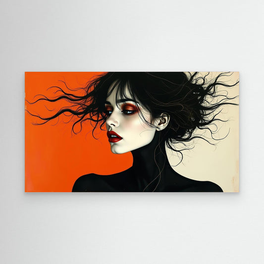 Girl with Red Eyeshadow