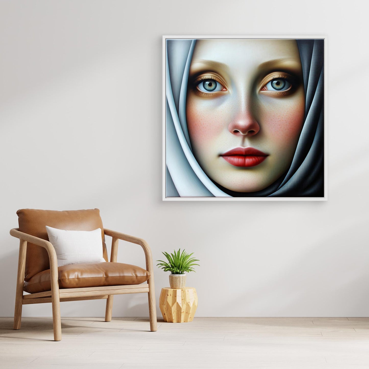 Woman with White Scarf