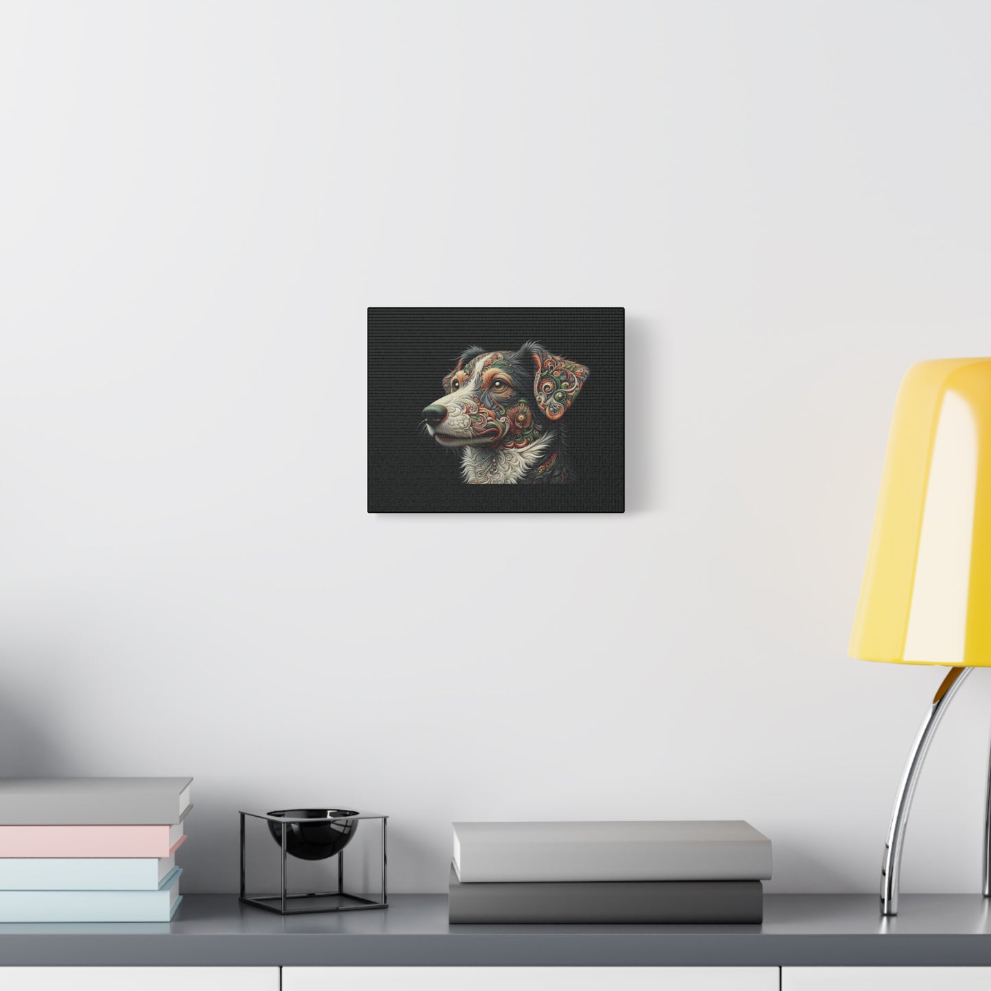 Canvas Print - Surreal Collie Dog Portrait
