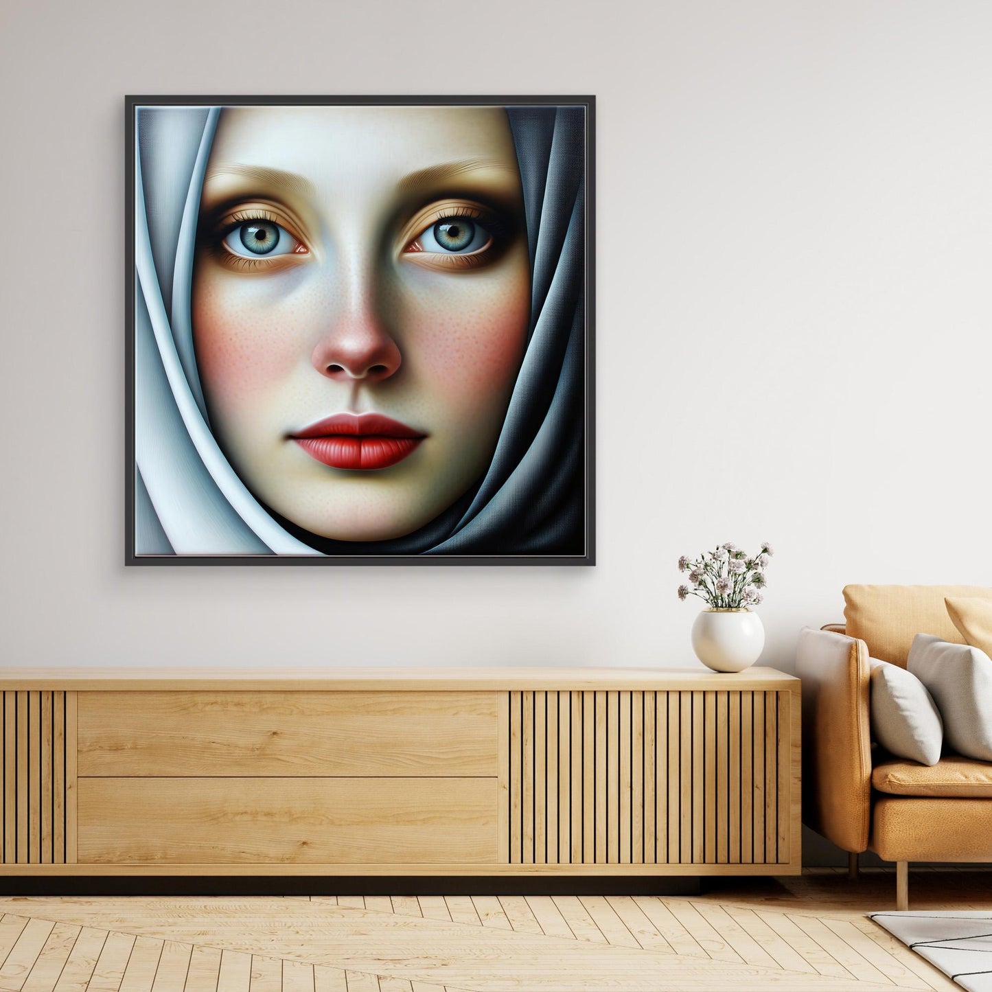 Woman with White Scarf