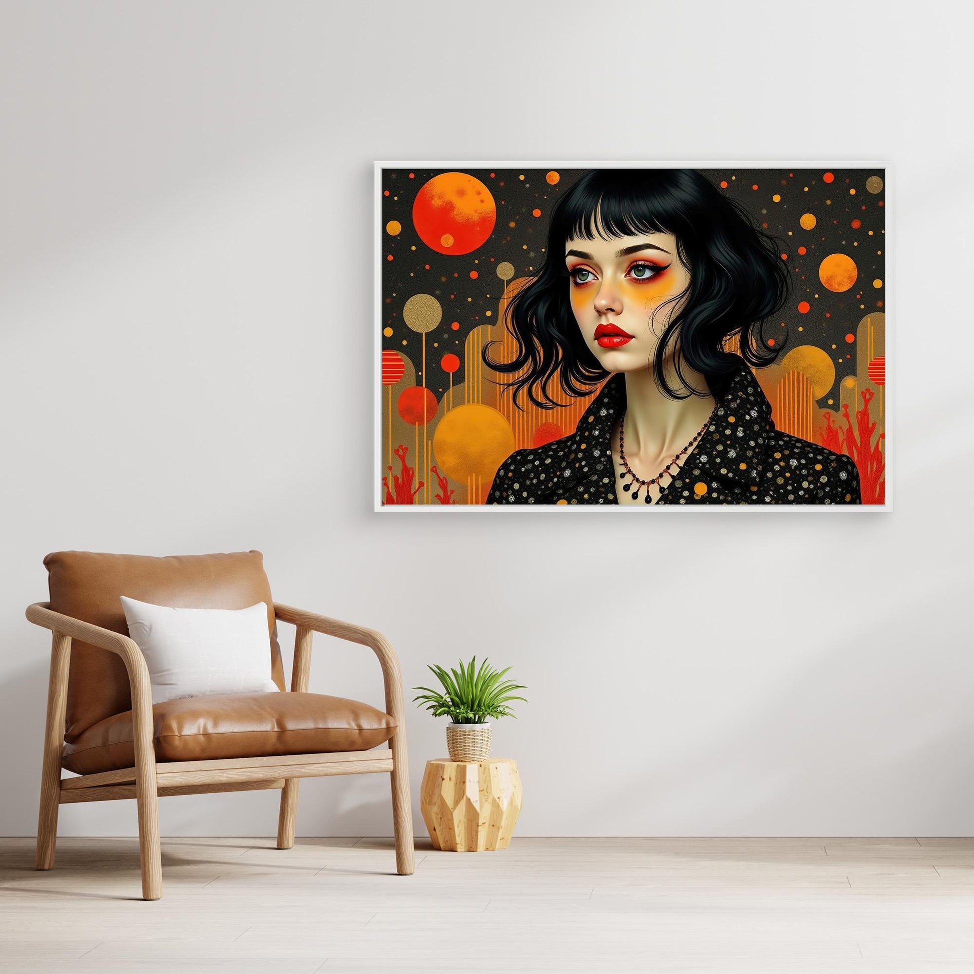 Girl with Red Lips