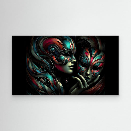 Woman with Mask #1