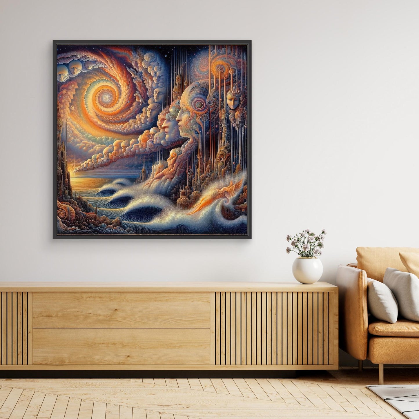 Thought Currents: Faces in the Spiral Sky