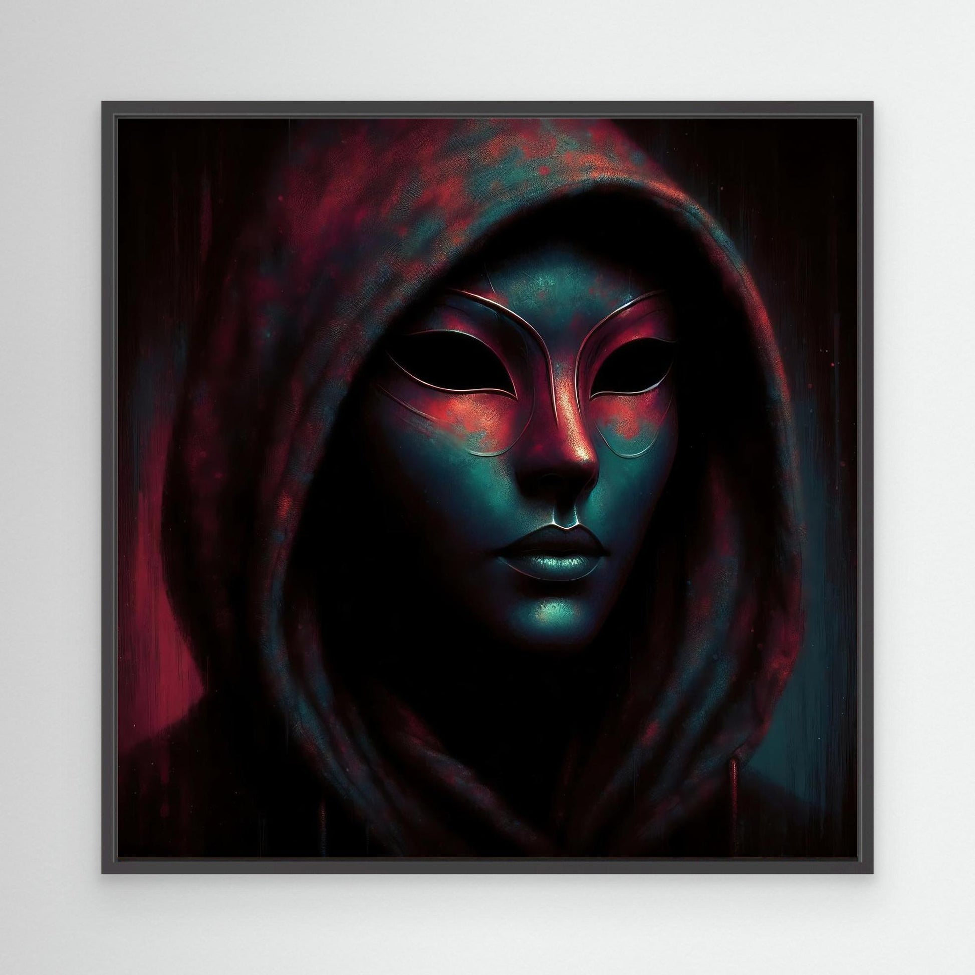 Woman with Hoodie and Mask