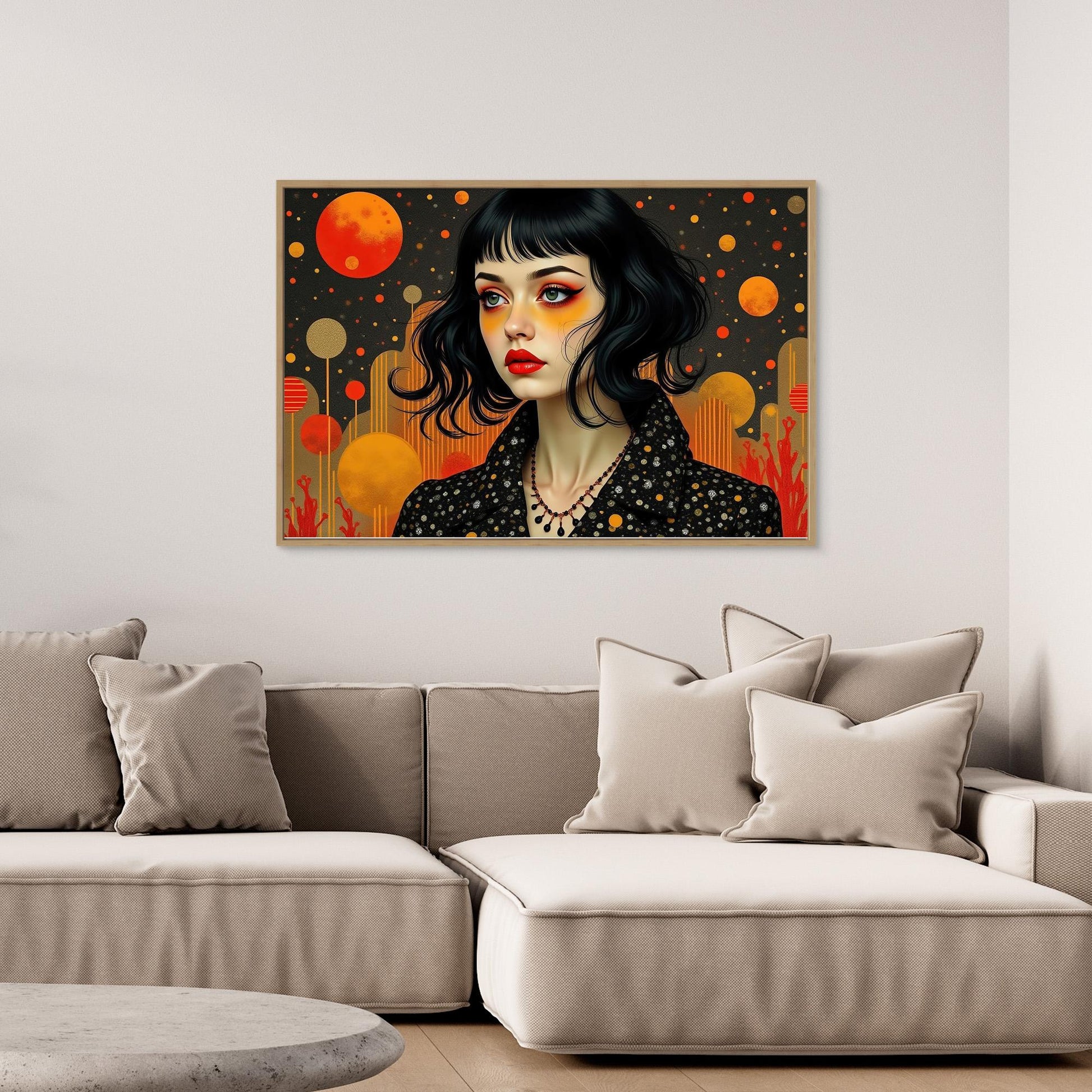 Girl with Red Lips