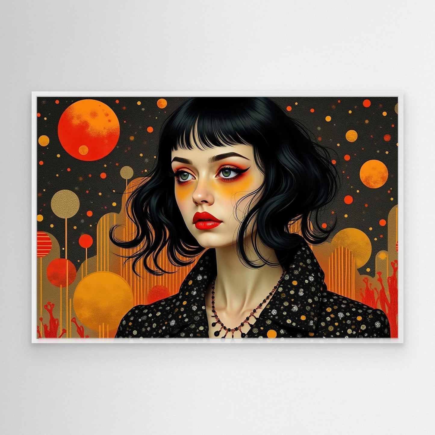 Girl with Red Lips
