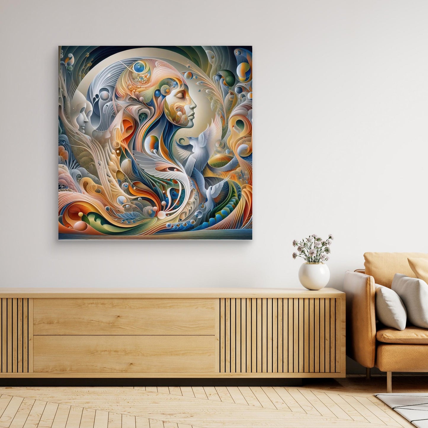 Celestial Currents: Faces in the Flow of Memory