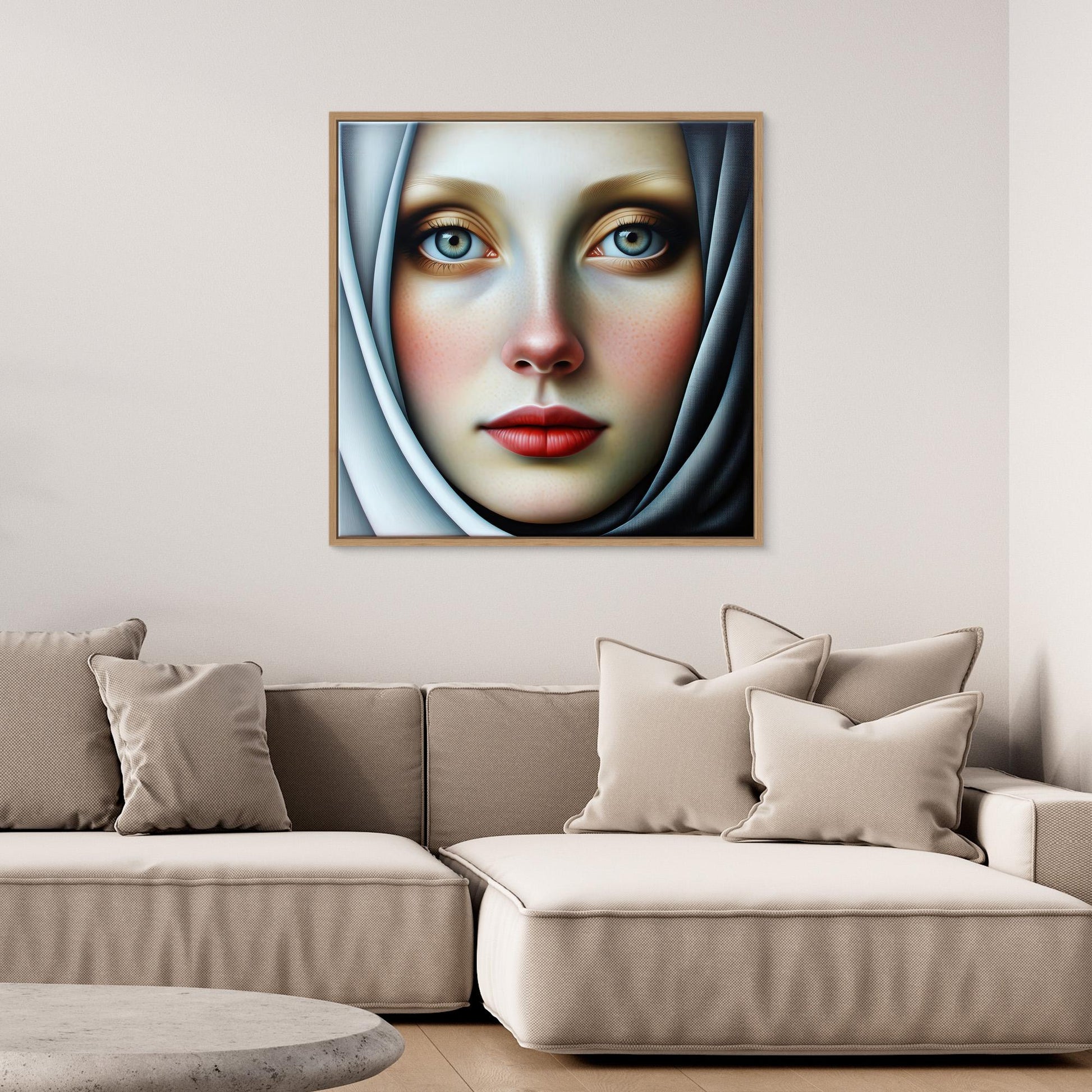 Woman with White Scarf