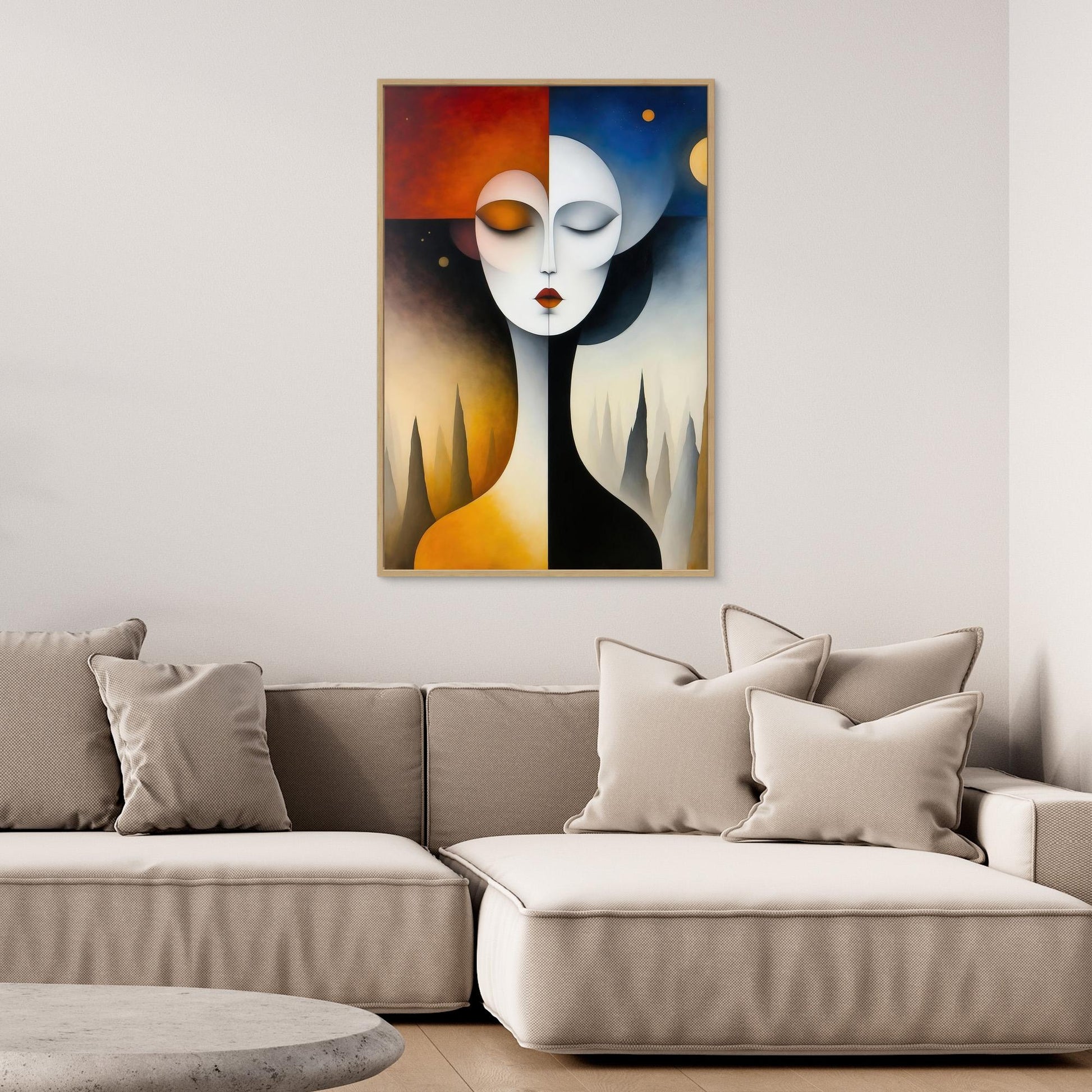 Lady with Trees