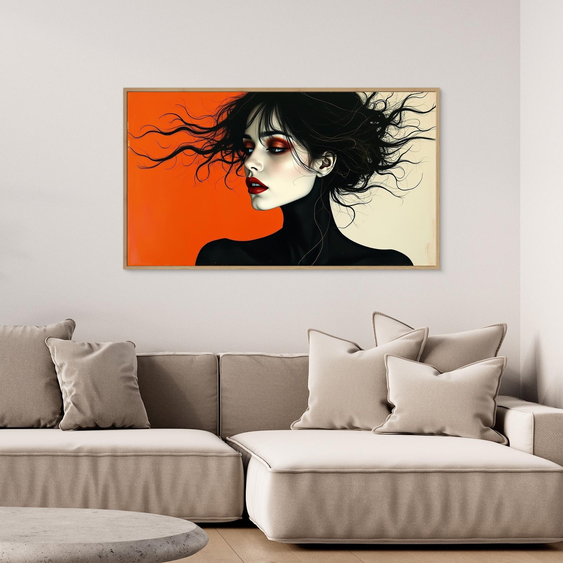 Girl with Red Eyeshadow