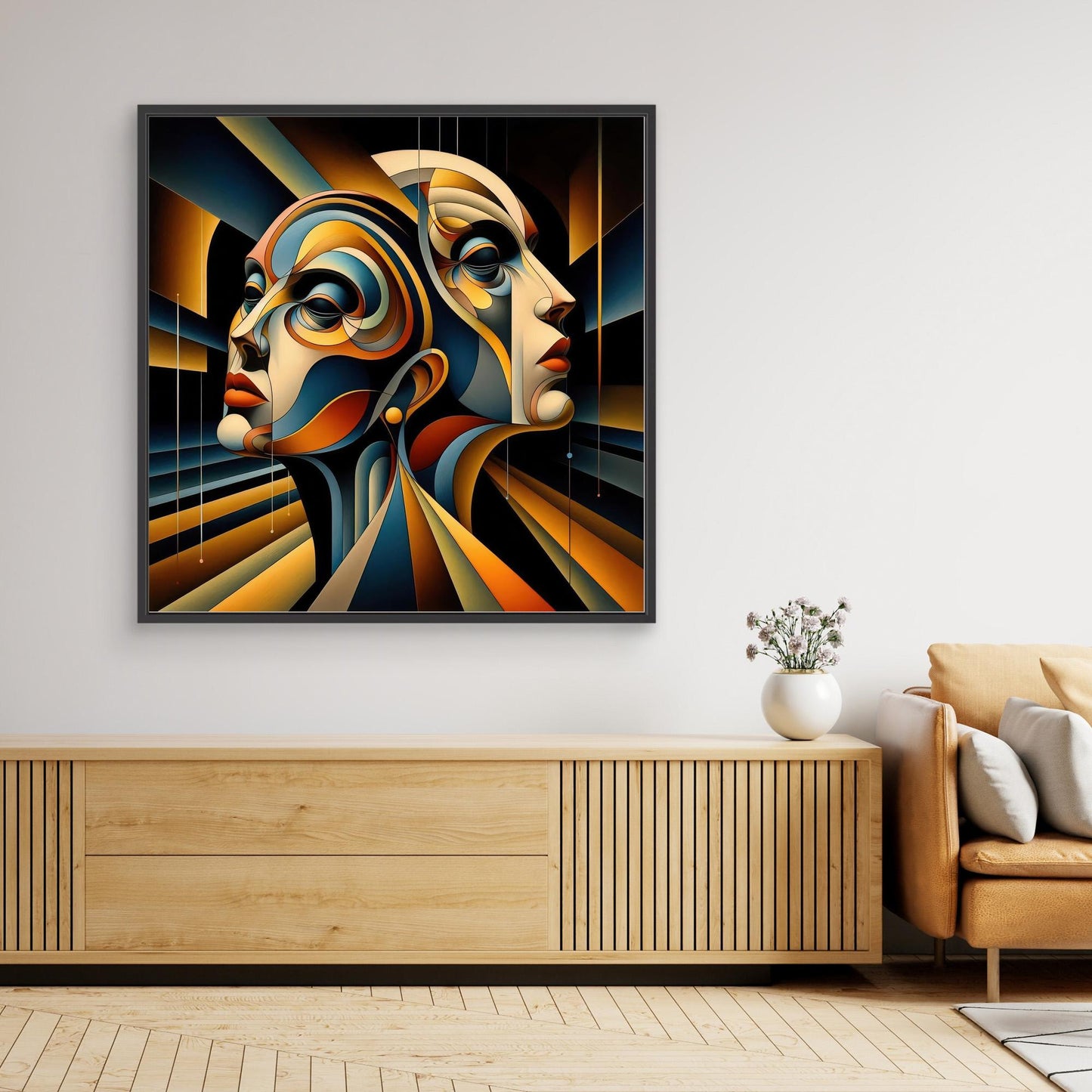 Duality in Motion: Abstract Portraiture in Geometric Flow