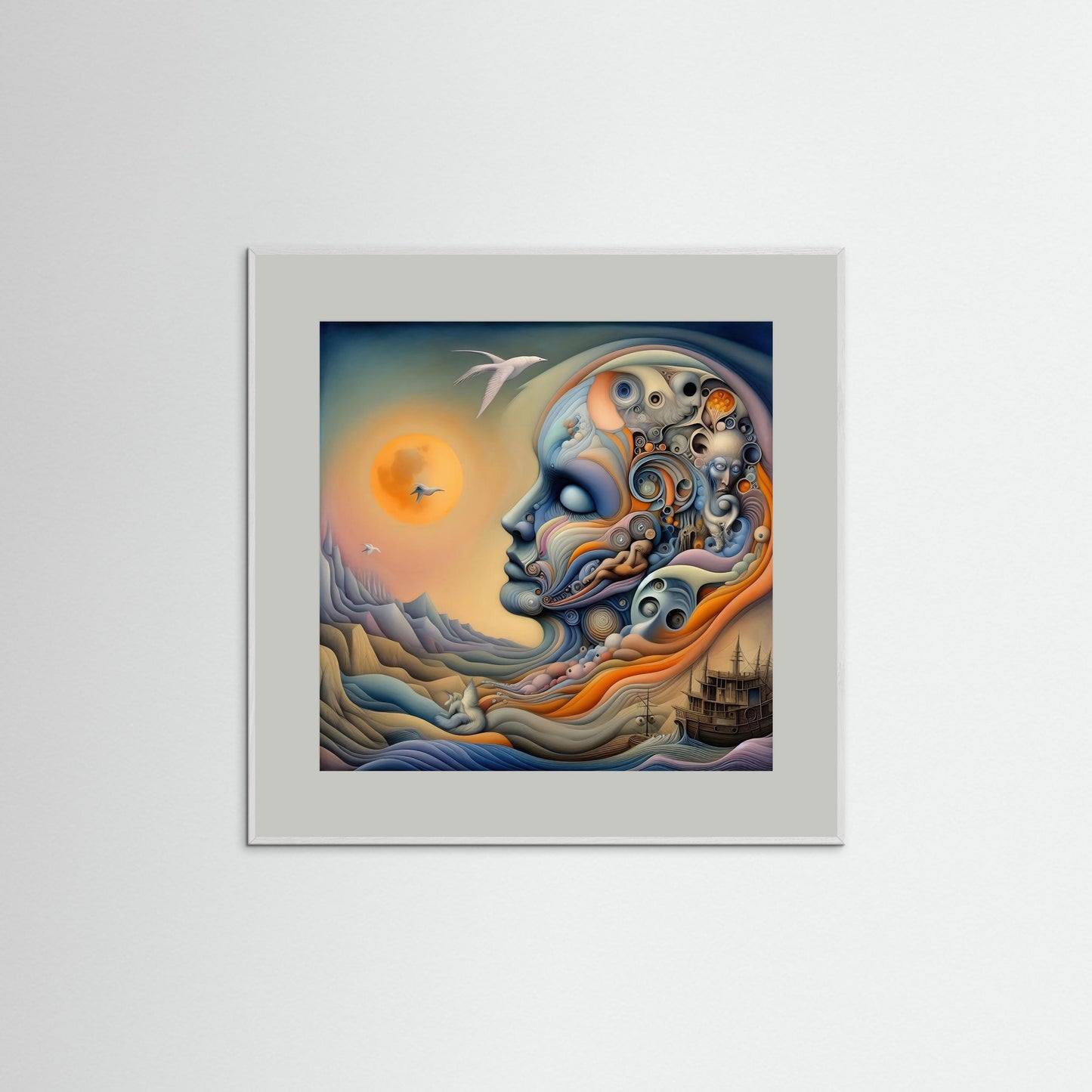 Conscious Drift: Surreal Profile in Dreamscape