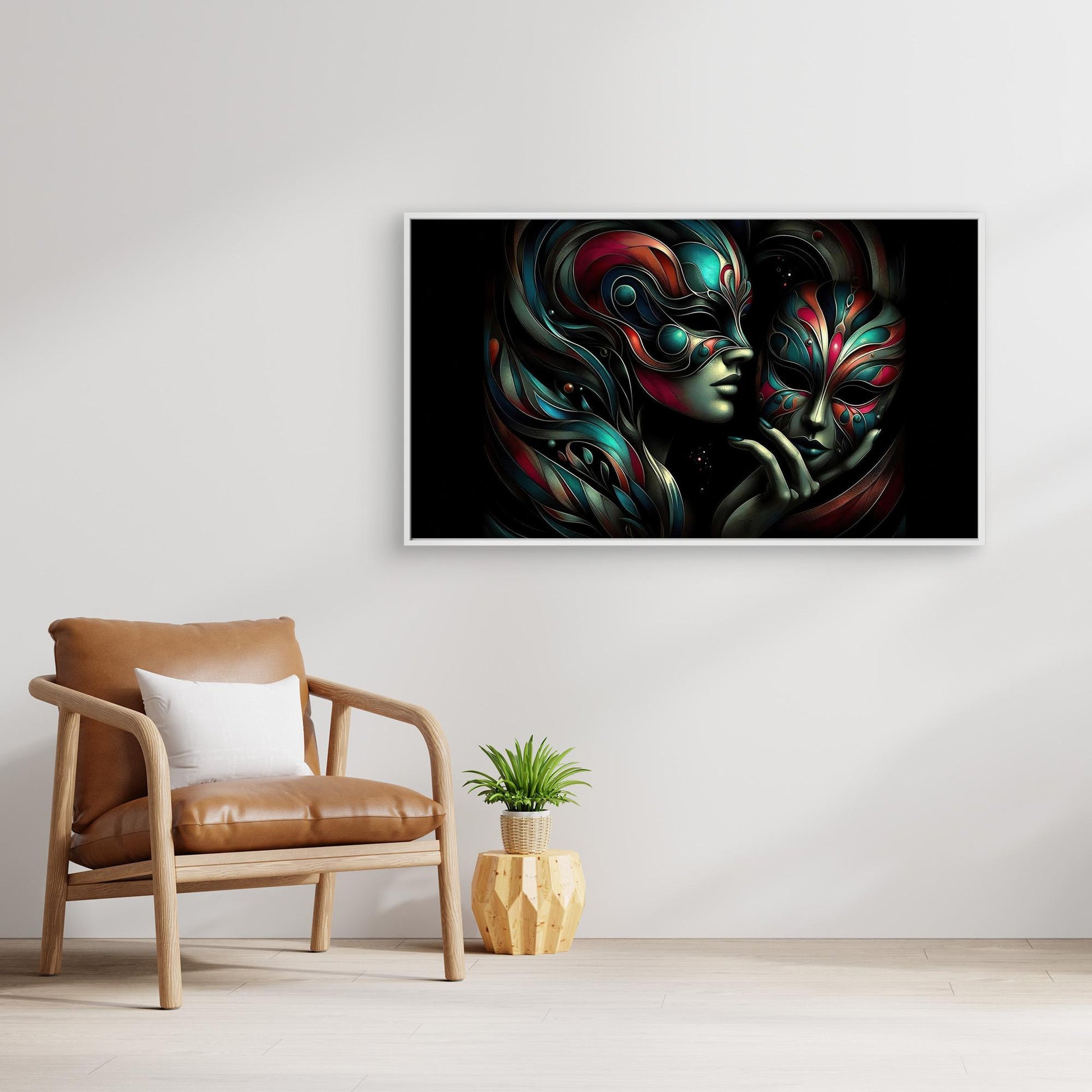 Woman with Mask #1