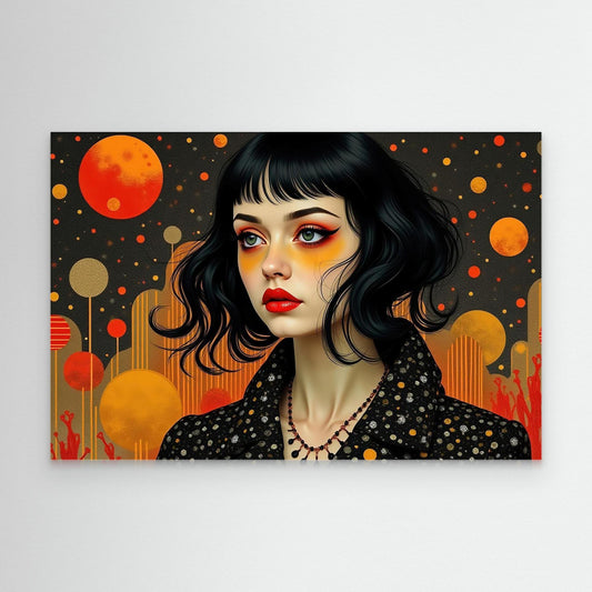 Girl with Red Lips