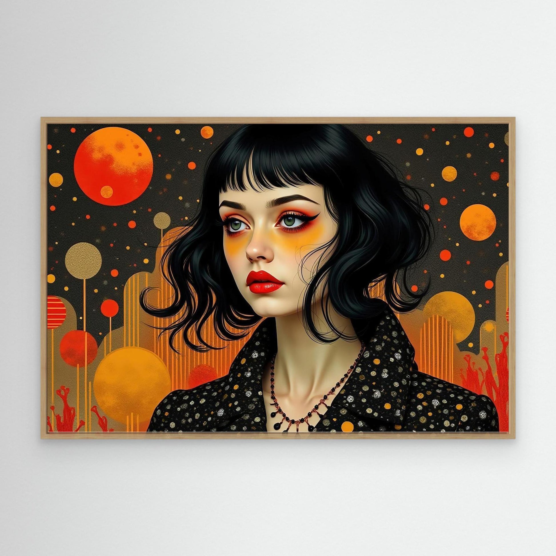 Girl with Red Lips