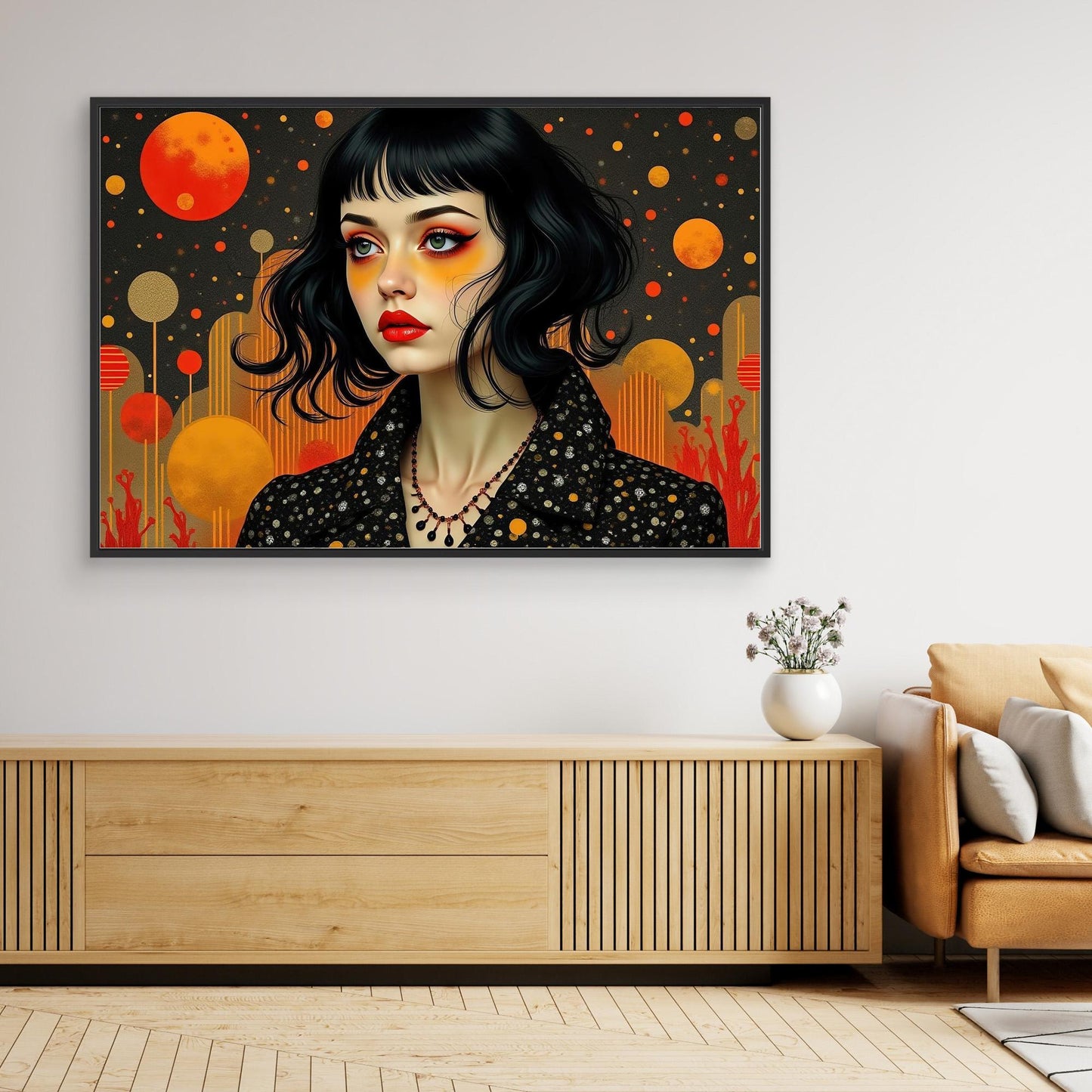 Girl with Red Lips