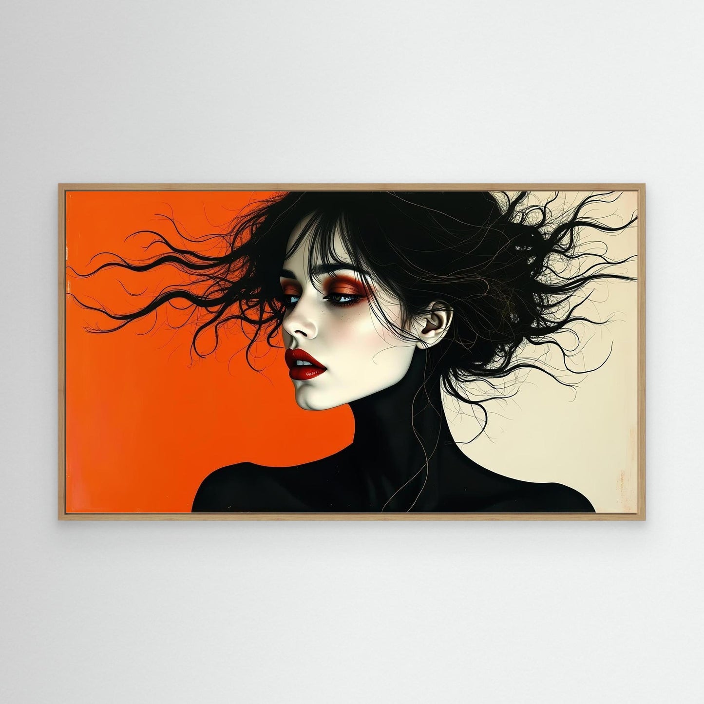 Girl with Red Eyeshadow