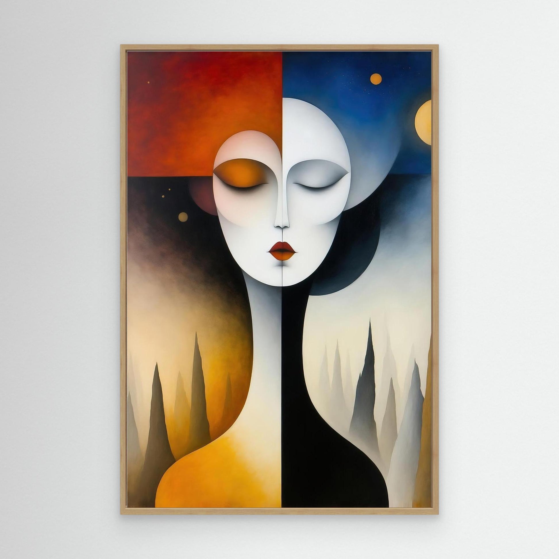 Lady with Trees