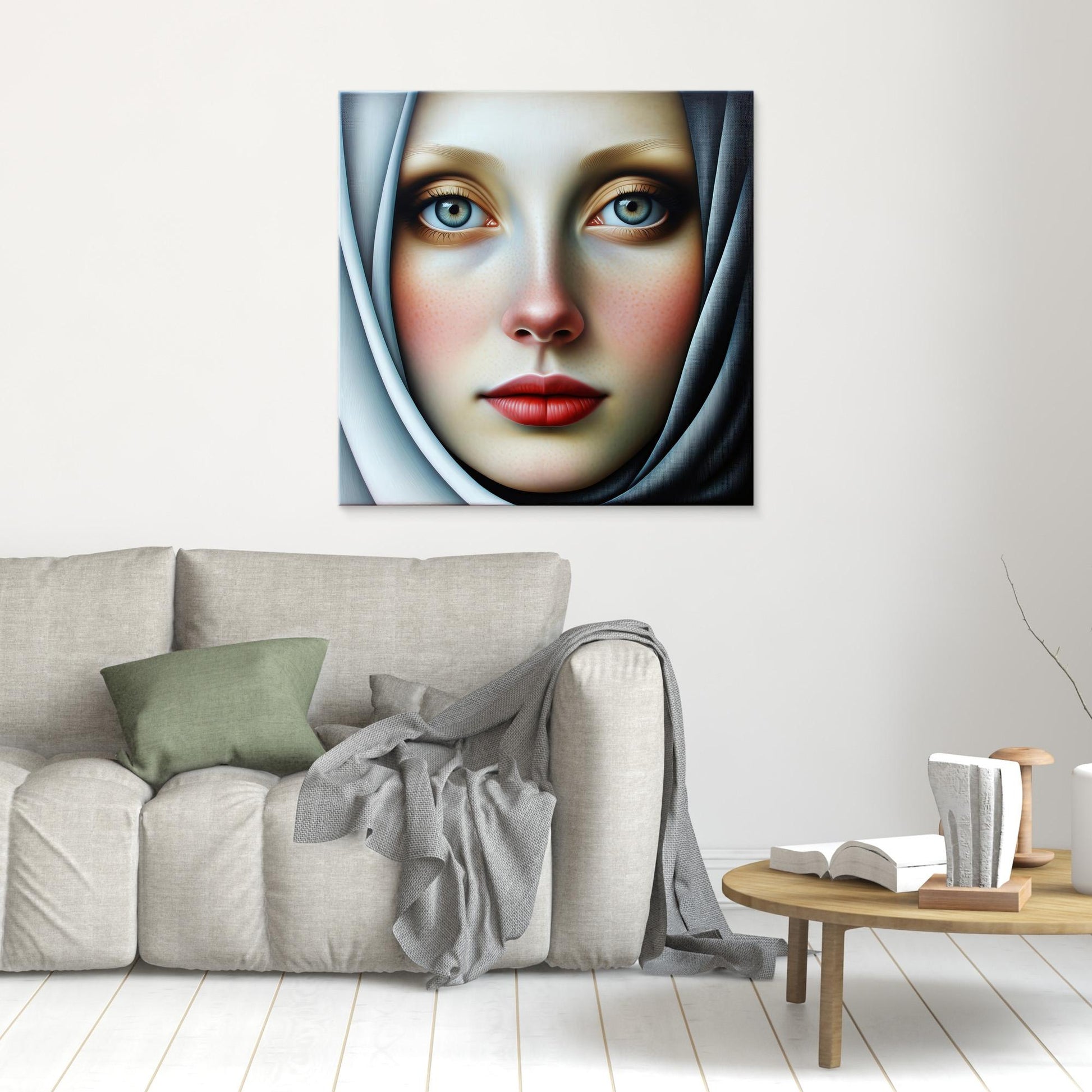 Woman with White Scarf