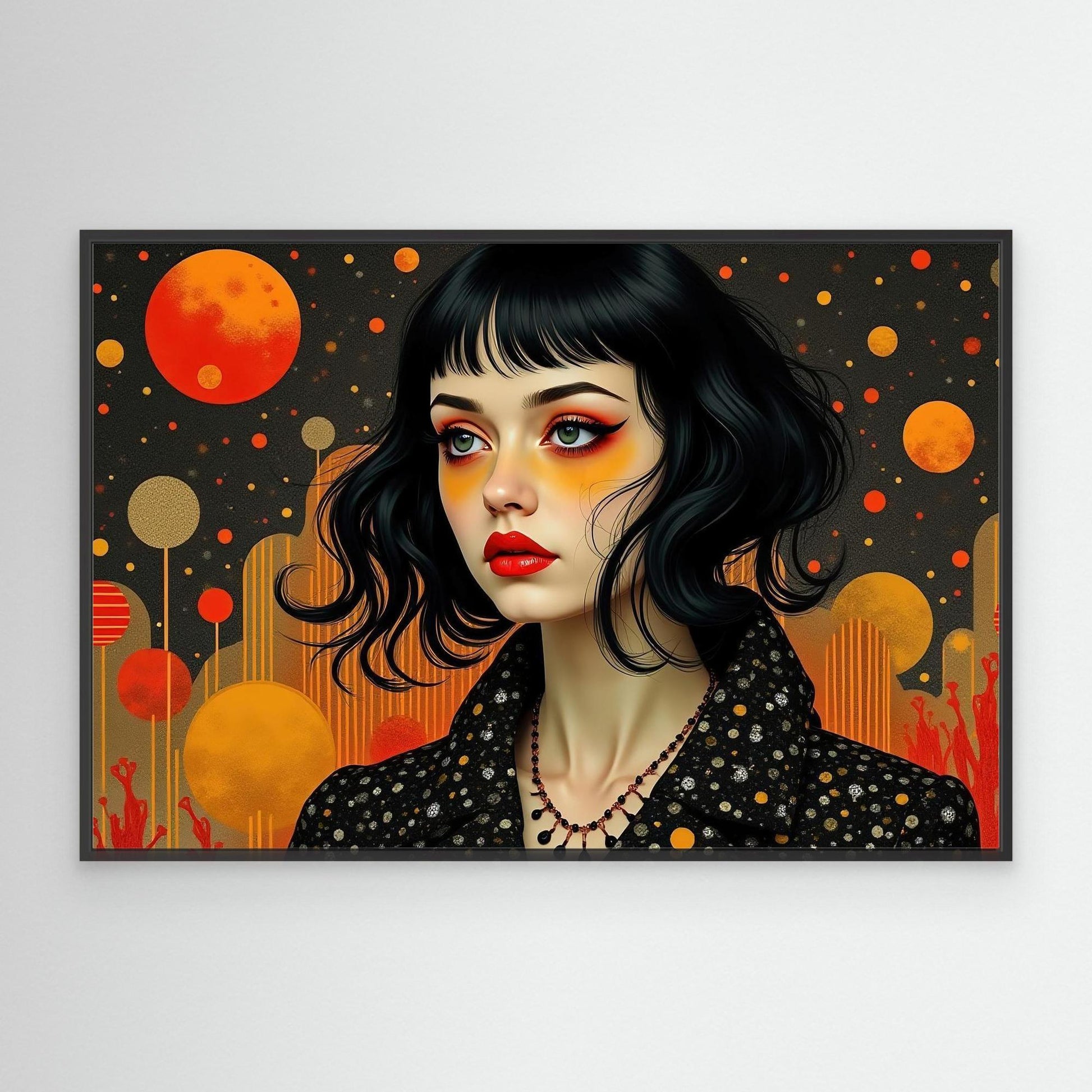Girl with Red Lips