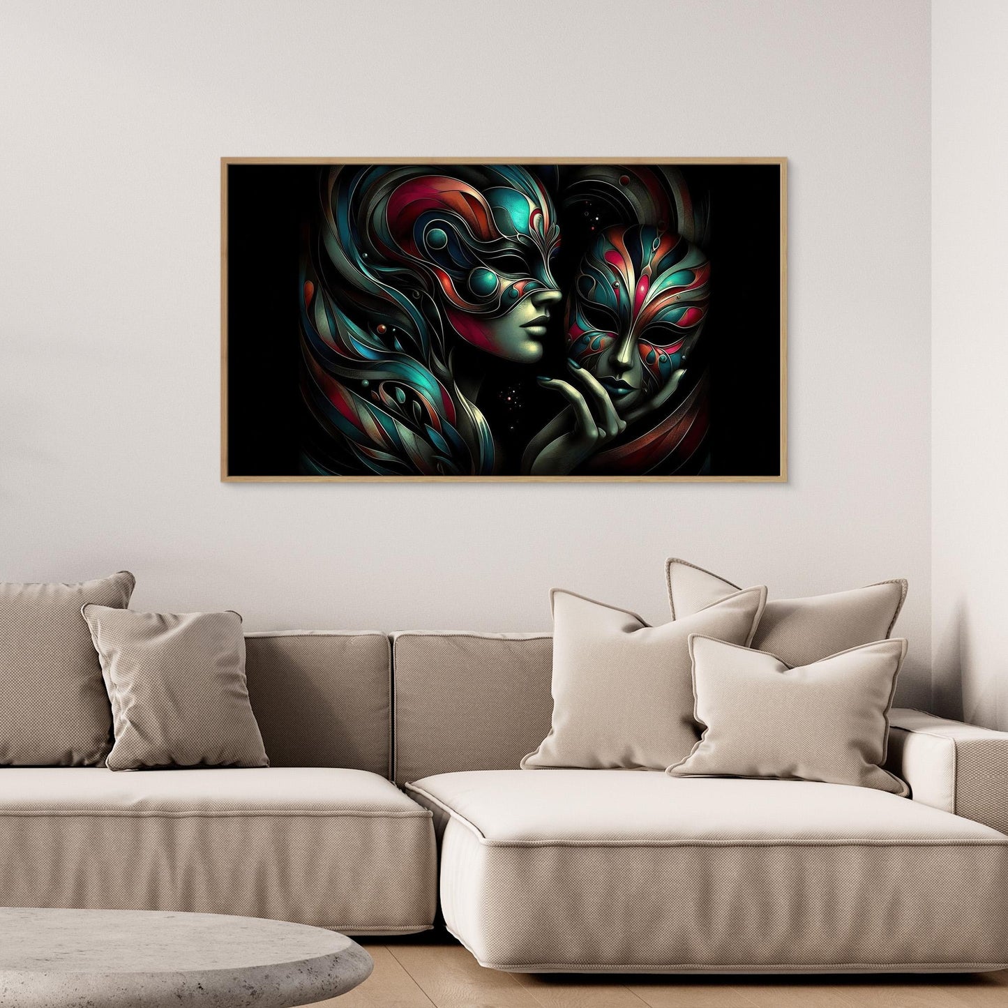 Woman with Mask #1
