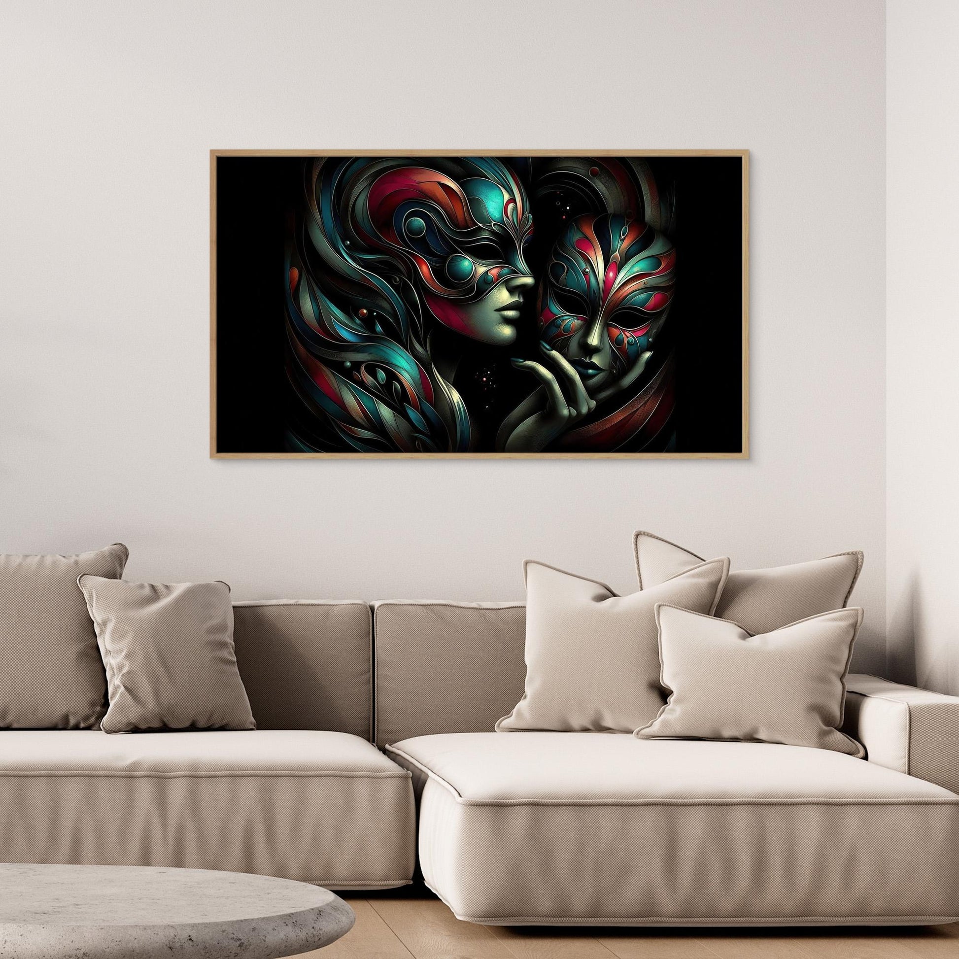 Woman with Mask #1
