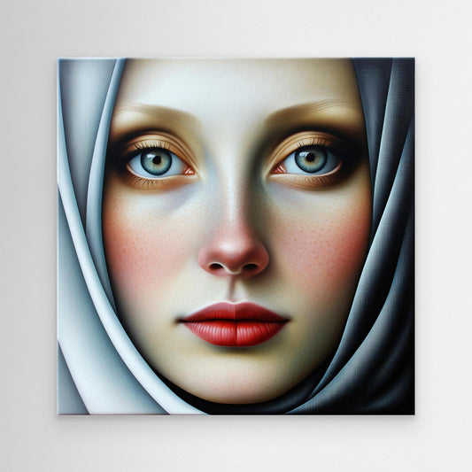 Woman with White Scarf
