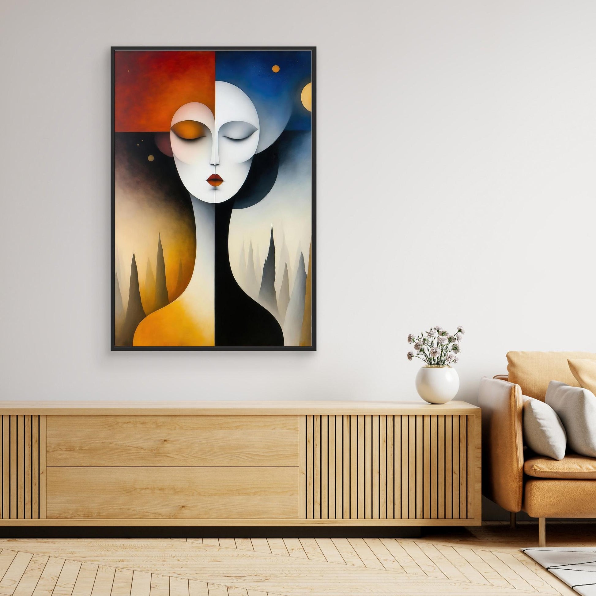 Lady with Trees