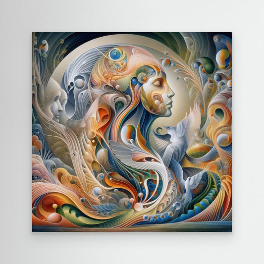 Celestial Currents: Faces in the Flow of Memory