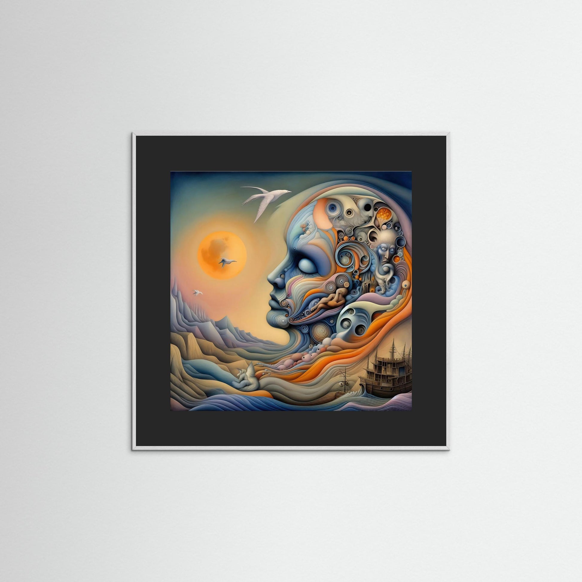 Conscious Drift: Surreal Profile in Dreamscape