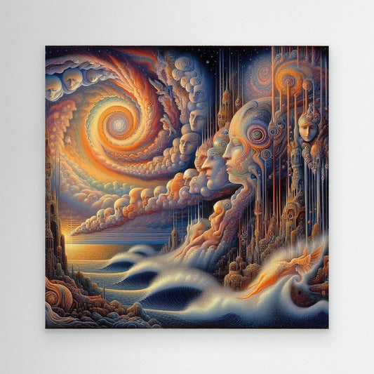 Thought Currents: Faces in the Spiral Sky