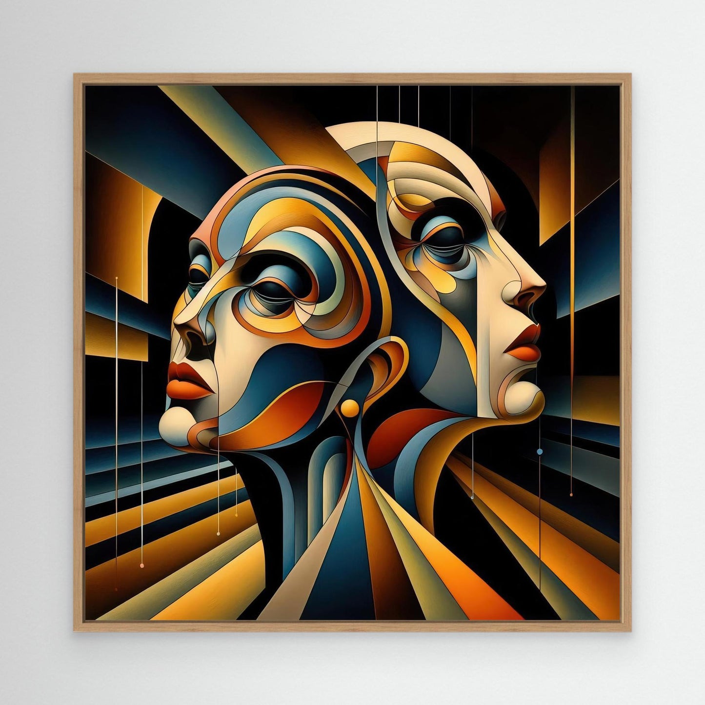 Duality in Motion: Abstract Portraiture in Geometric Flow