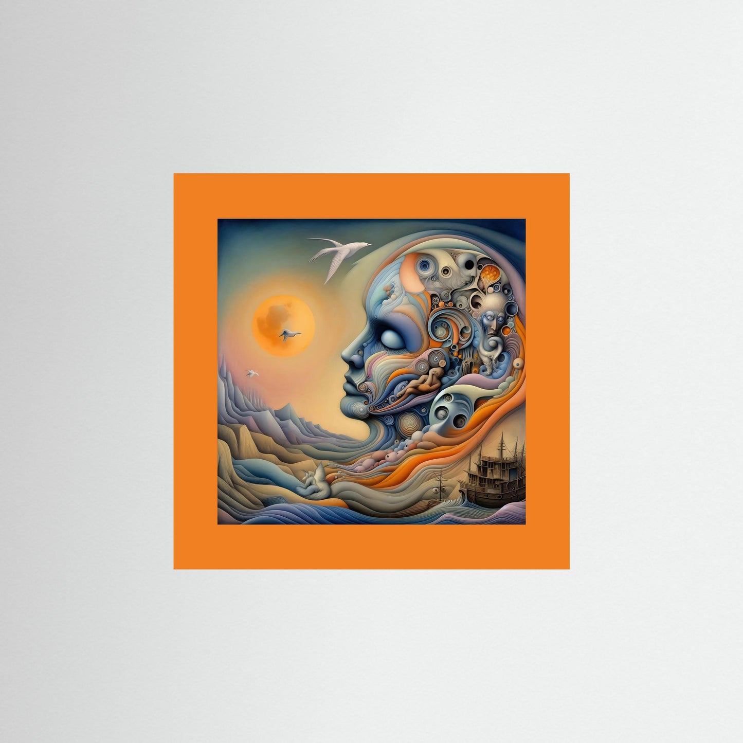 Conscious Drift: Surreal Profile in Dreamscape