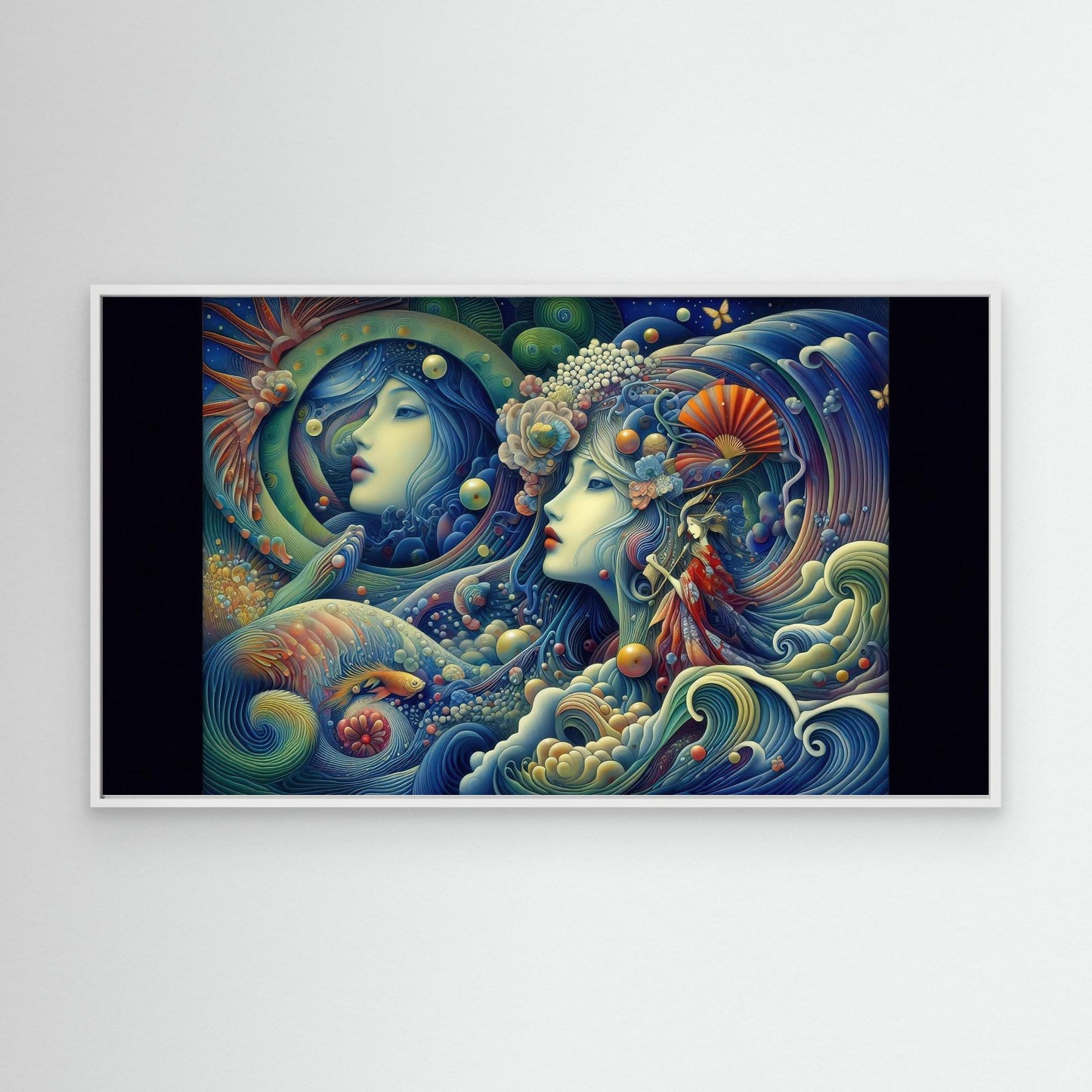 Aquatic Whispers: Twin Muses Beneath the Surface