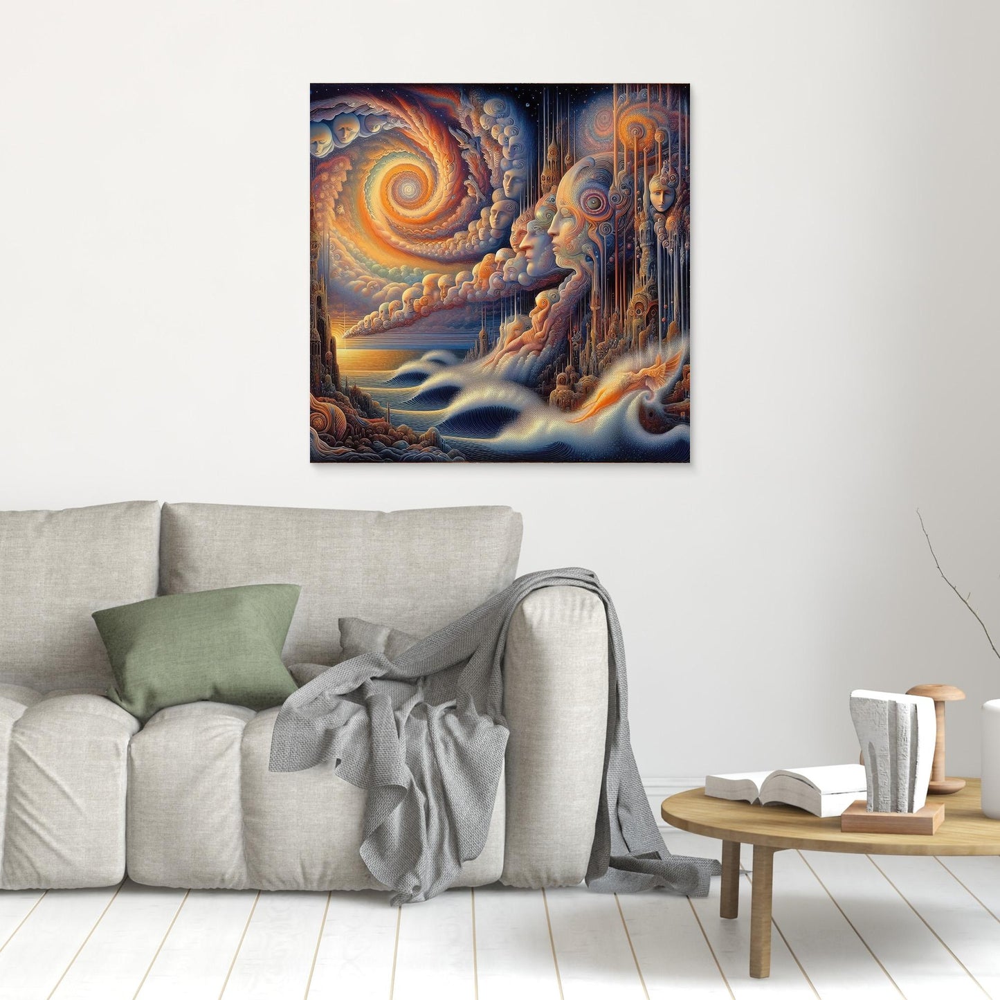 Thought Currents: Faces in the Spiral Sky