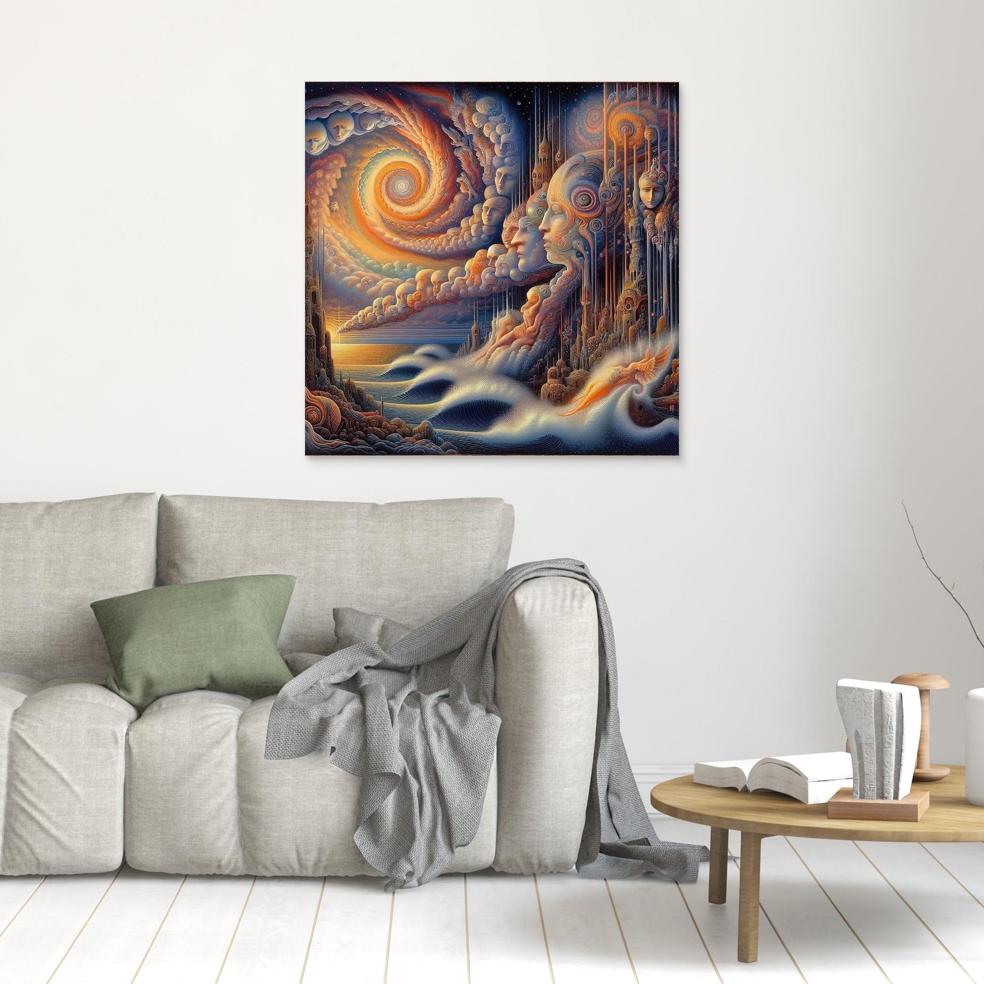 Thought Currents: Faces in the Spiral Sky