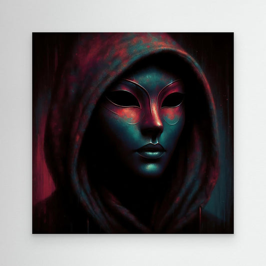 Woman with Hoodie and Mask