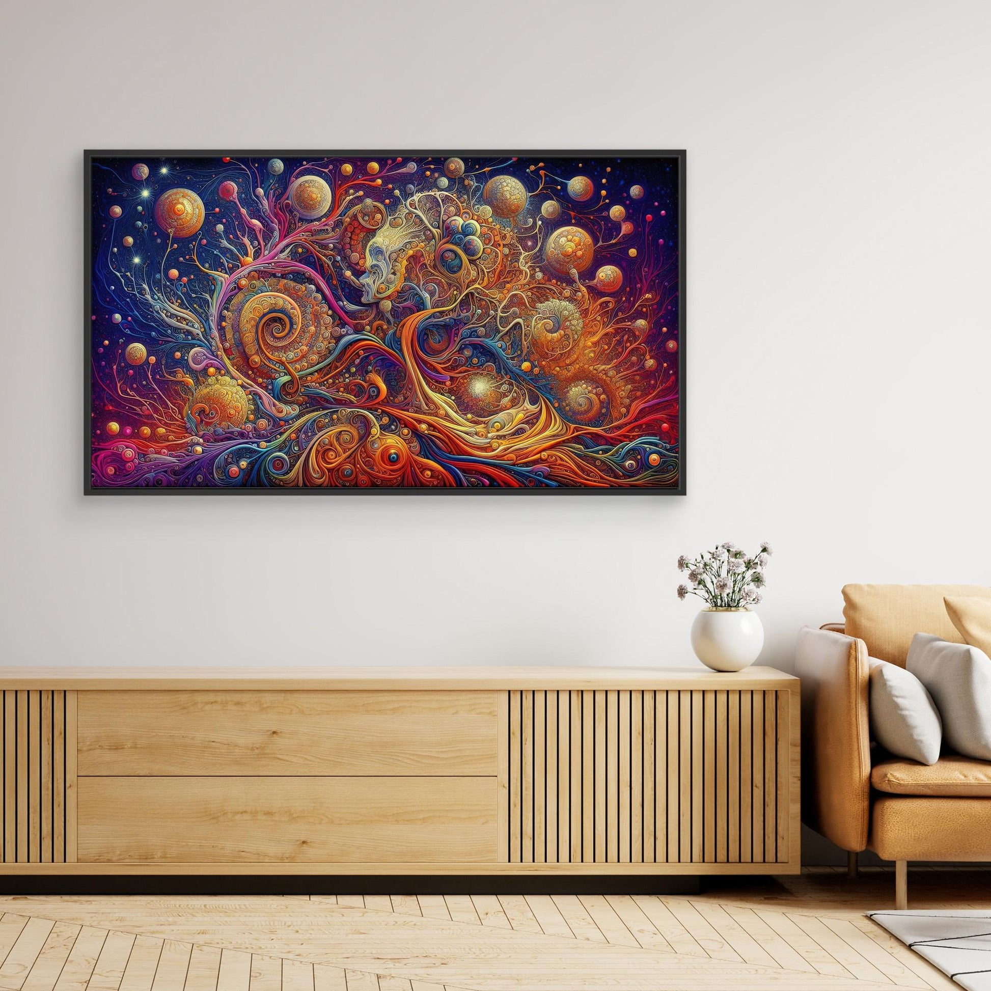 Cosmic Bloom: The Face Within the Spiral
