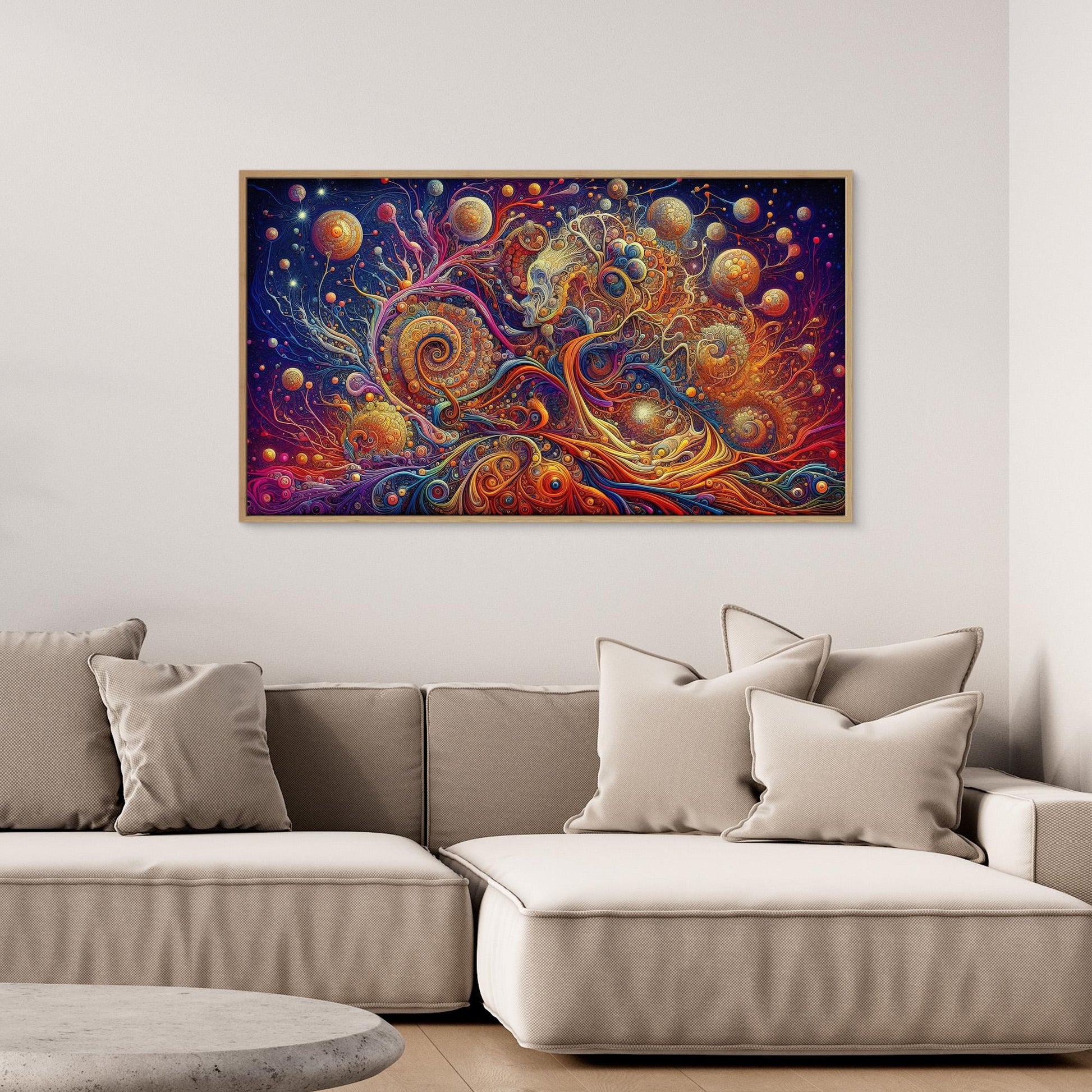 Cosmic Bloom: The Face Within the Spiral