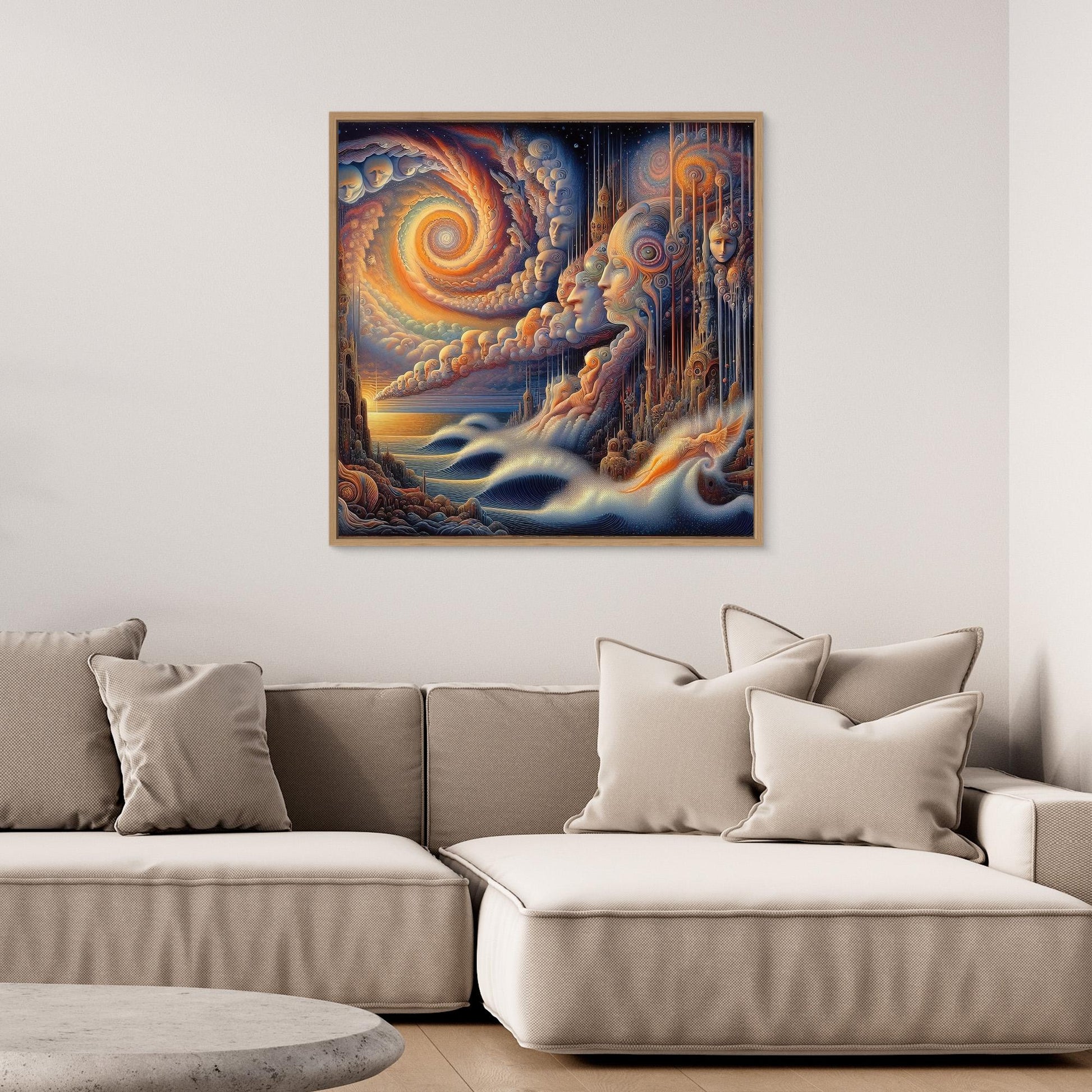 Thought Currents: Faces in the Spiral Sky