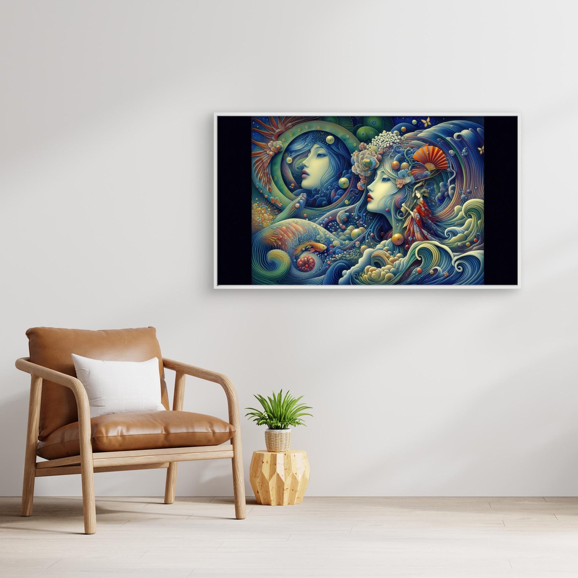 Aquatic Whispers: Twin Muses Beneath the Surface