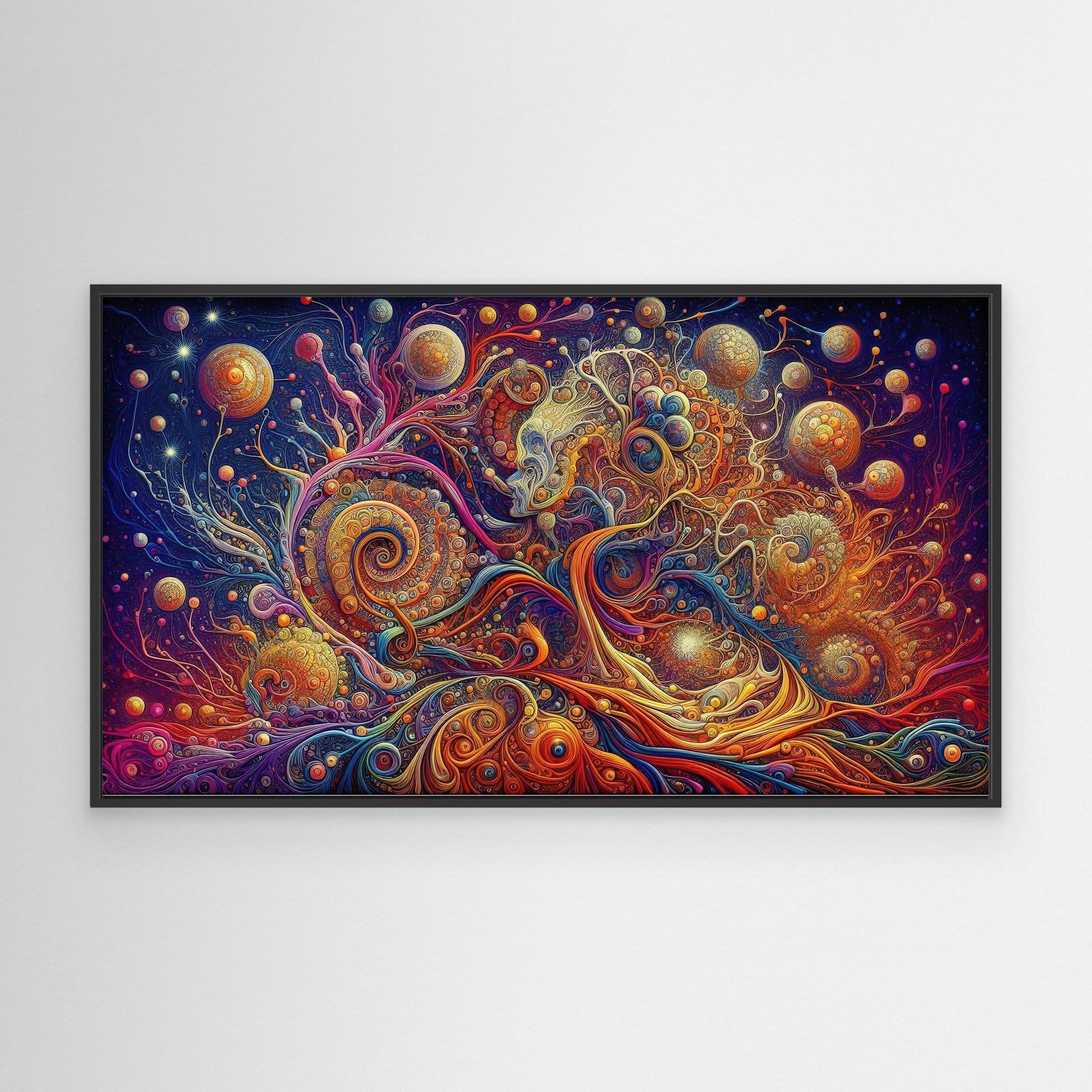 Cosmic Bloom: The Face Within the Spiral
