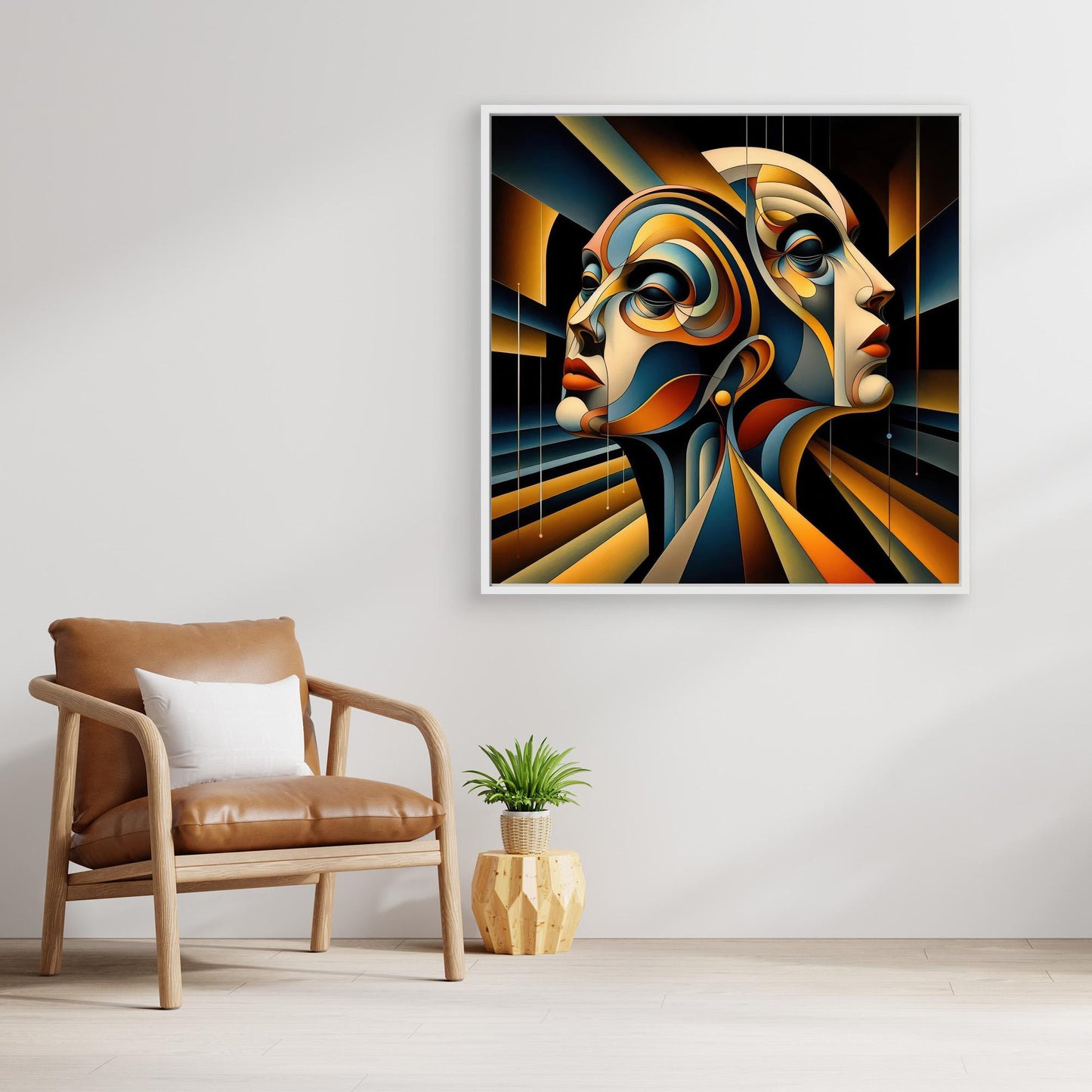 Duality in Motion: Abstract Portraiture in Geometric Flow