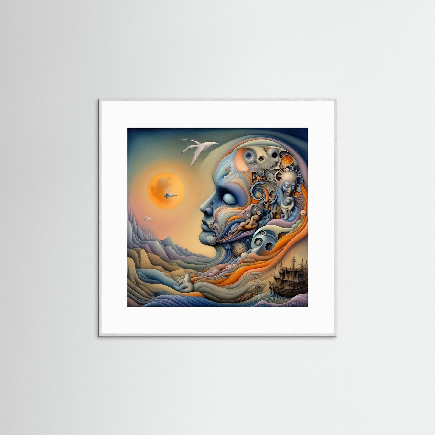 Conscious Drift: Surreal Profile in Dreamscape