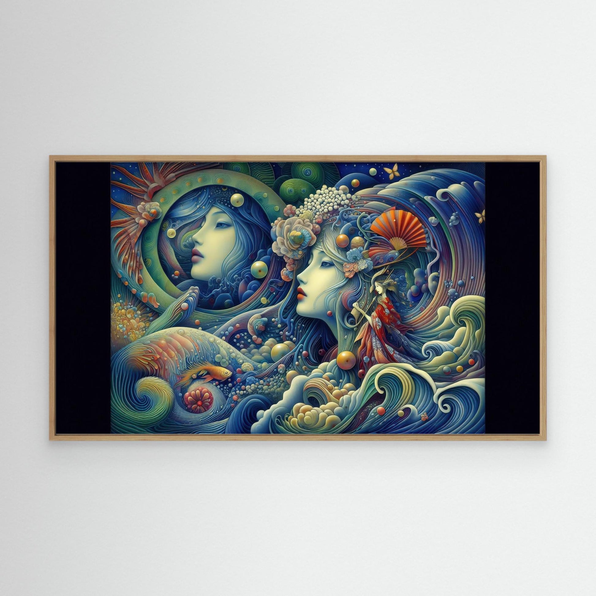 Aquatic Whispers: Twin Muses Beneath the Surface