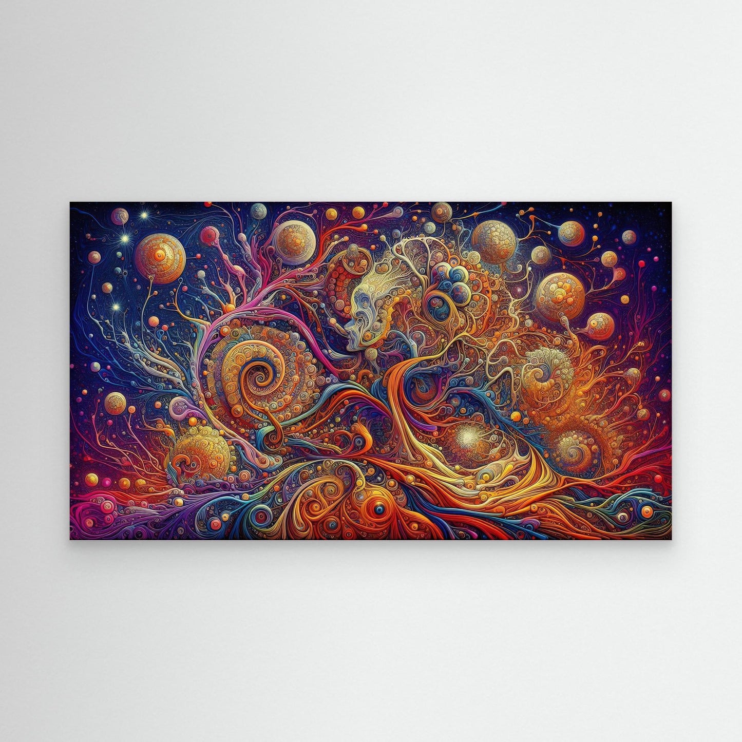 Cosmic Bloom: The Face Within the Spiral