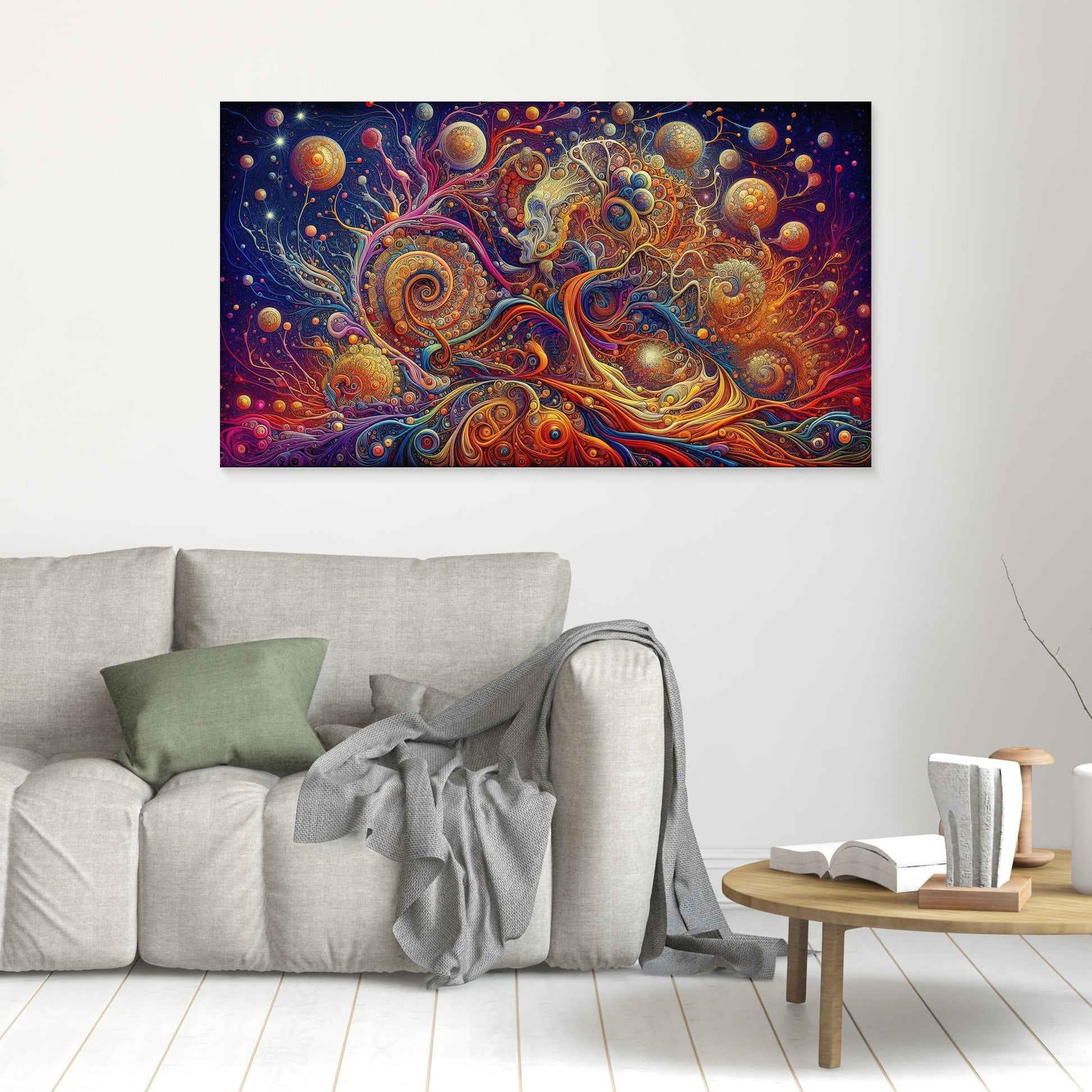 Cosmic Bloom: The Face Within the Spiral