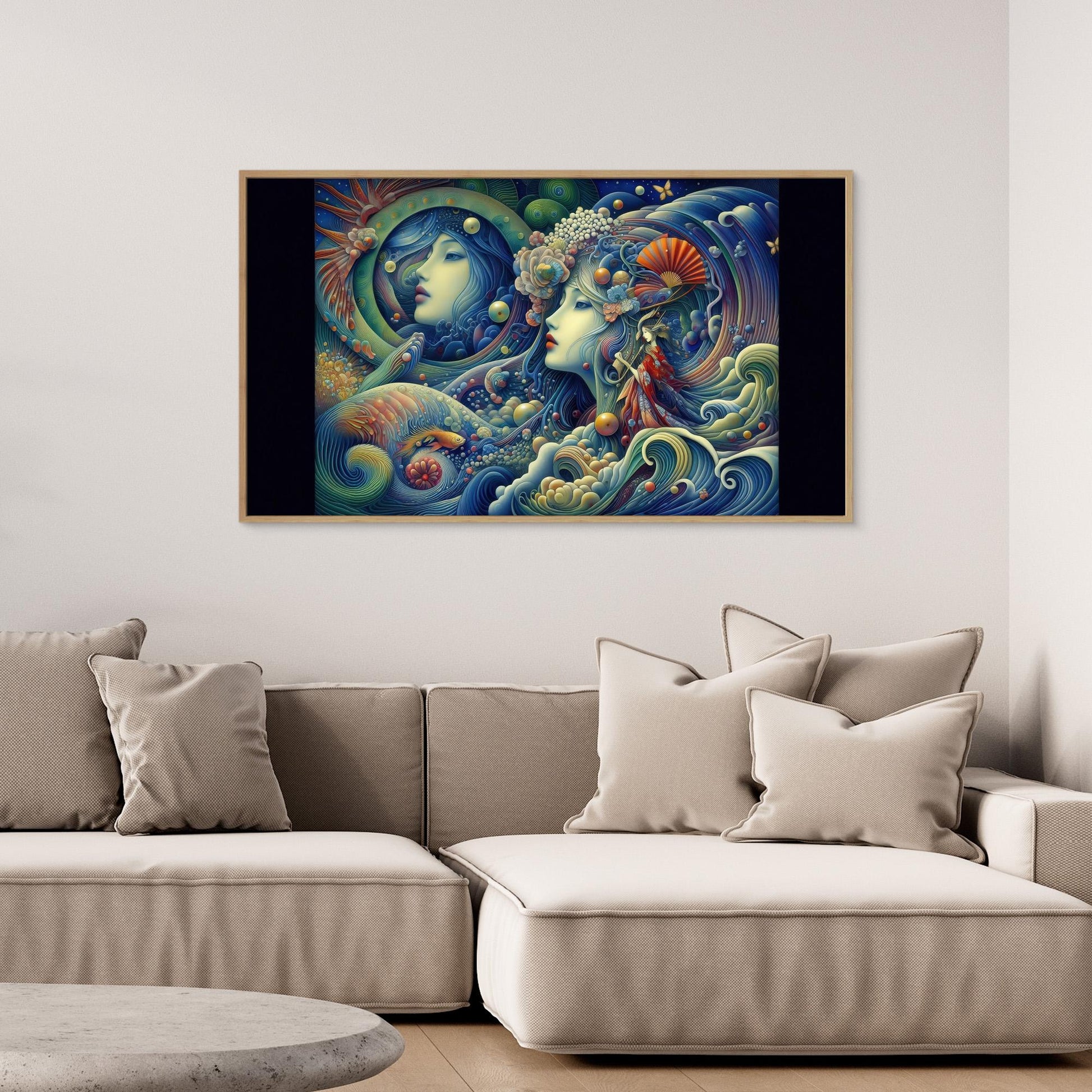 Aquatic Whispers: Twin Muses Beneath the Surface